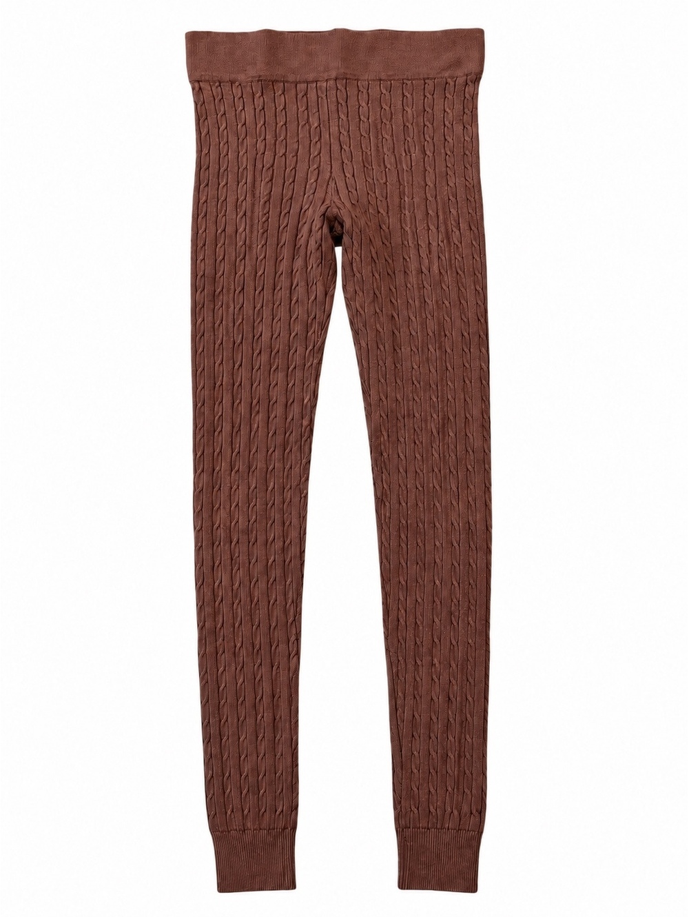 Love Tree Plum Cable Knit Leggings Sz L